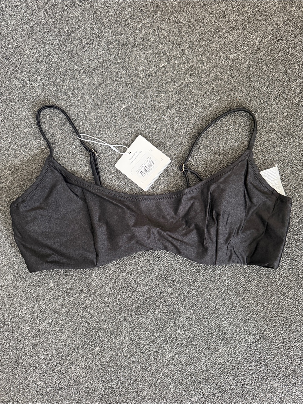 Kulani Kinis Black Bikini Top - Minimal Scoop